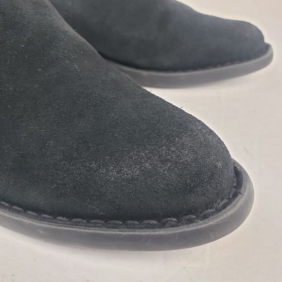 Born Starr Mule Clog Bootie Block Heel Black Suede Womens 6.5 - Picture 6 of 16